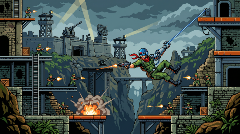 How Bionic Commando NES Mastered Movement Without Jumping