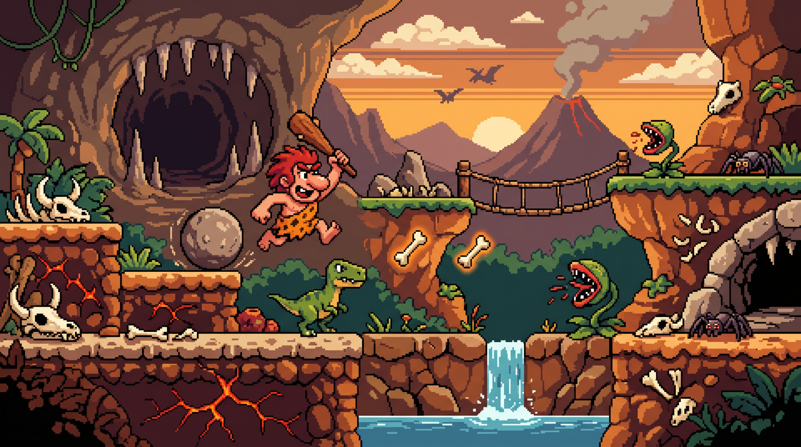 Mastering the Brutal NES Charm of Big Nose the Caveman